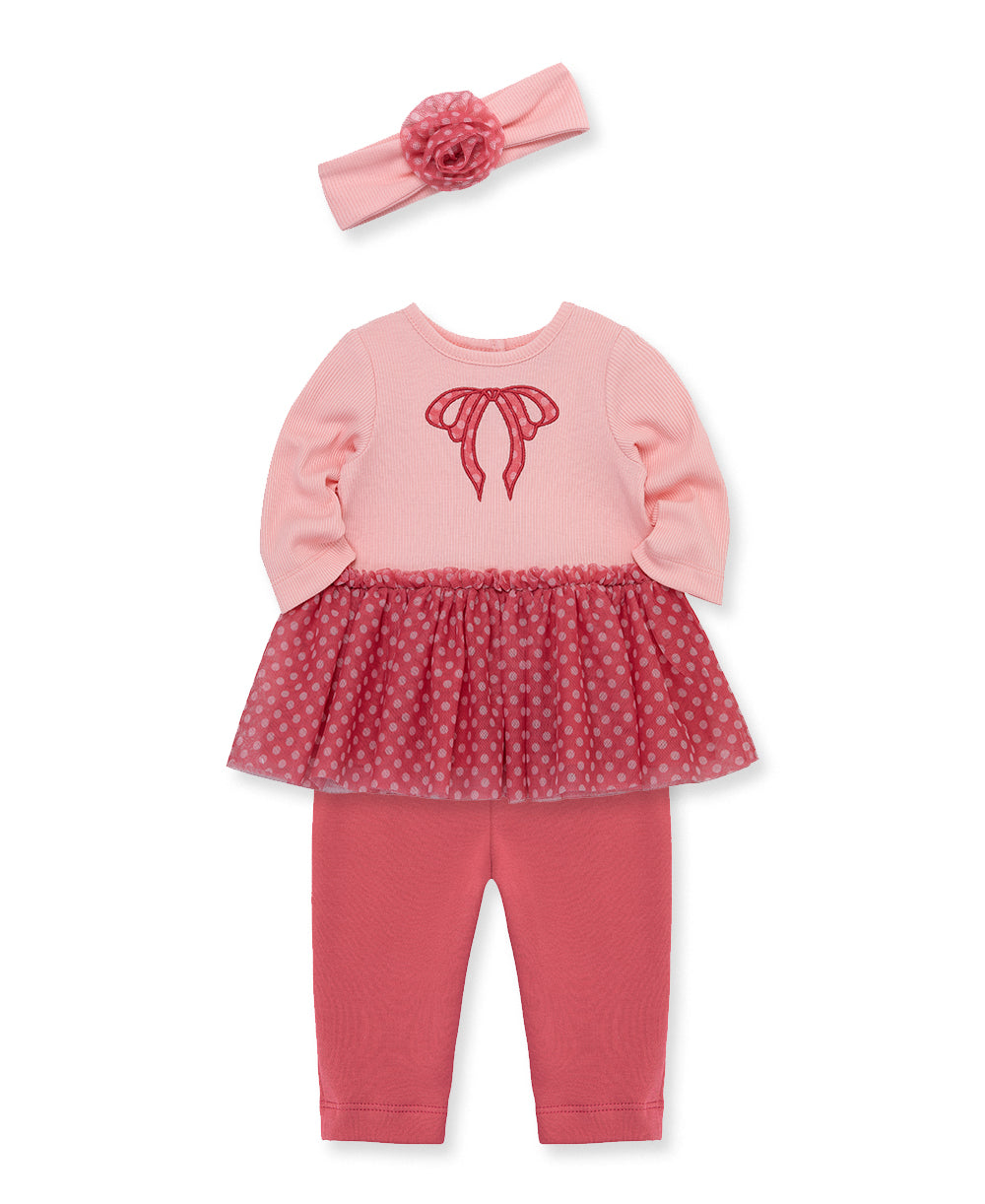 Conjunto de bebé niña granate de Tony Bambino.: 16,80 € - Amelie Ropa Bebe