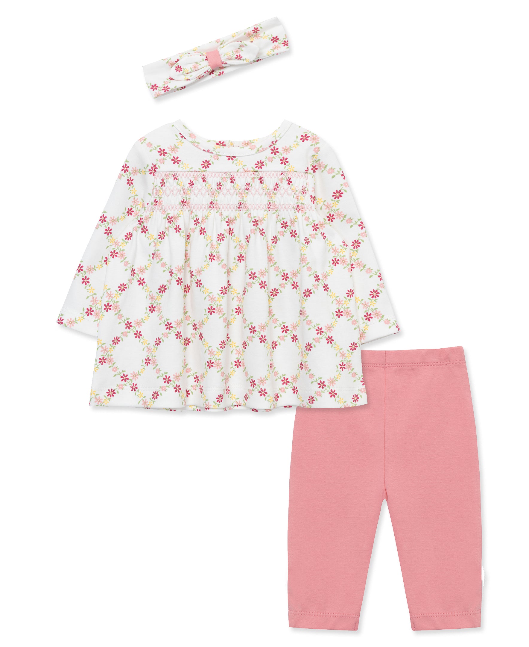 Floral Lattice Tunic Set (12M-24M) - Little Me