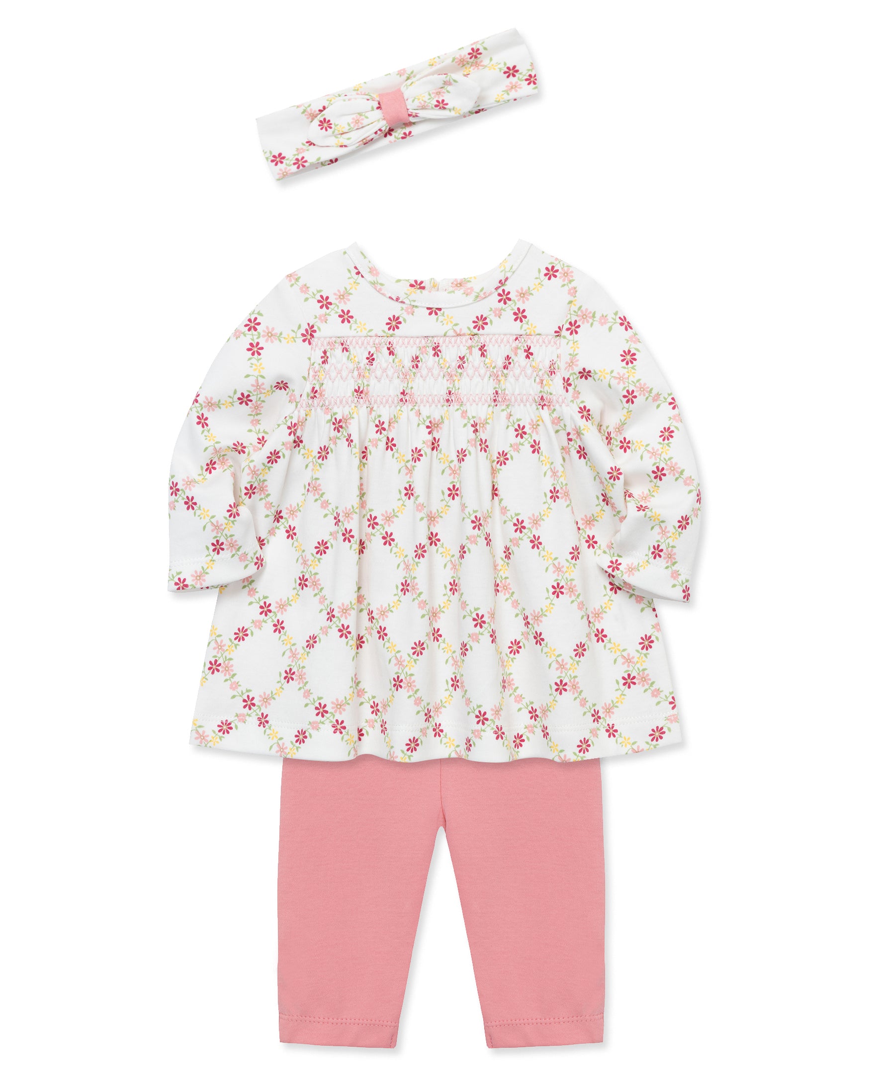 Floral Lattice Tunic Set (12M-24M) - Little Me