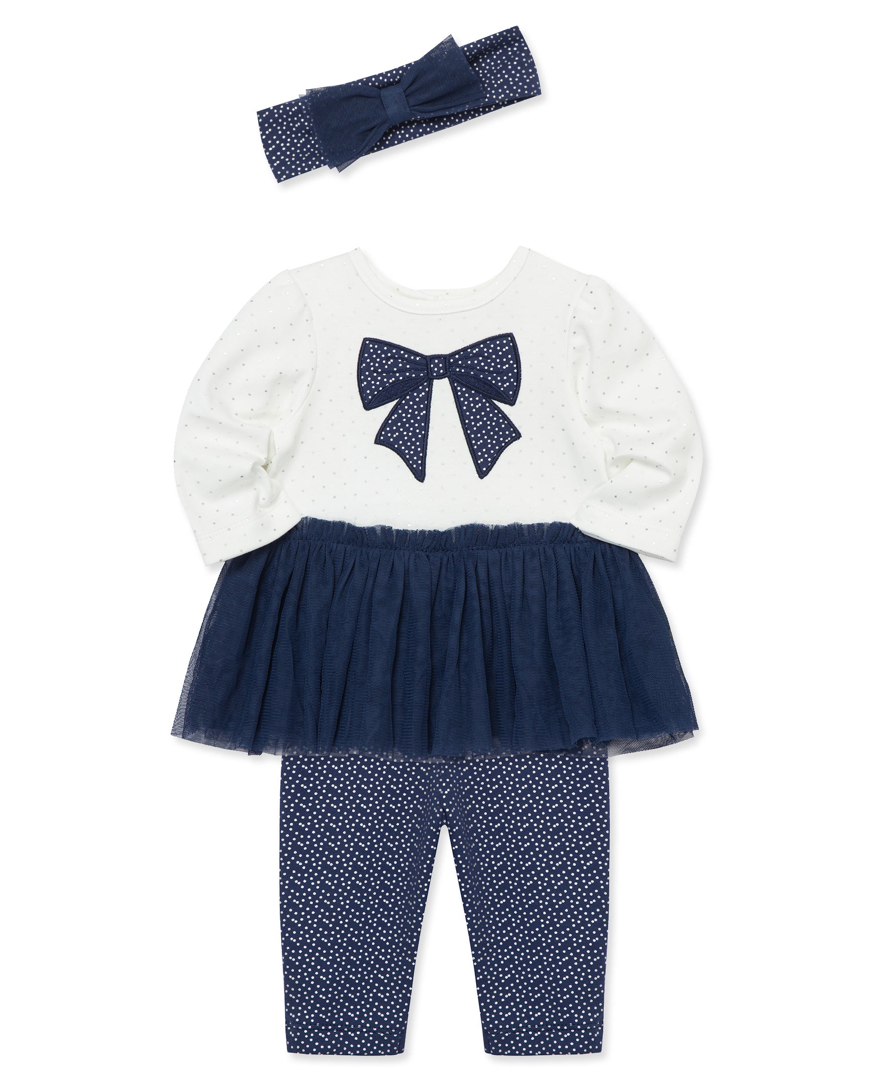 Sparkle Bow Tutu Set (3M-12M) - Little Me