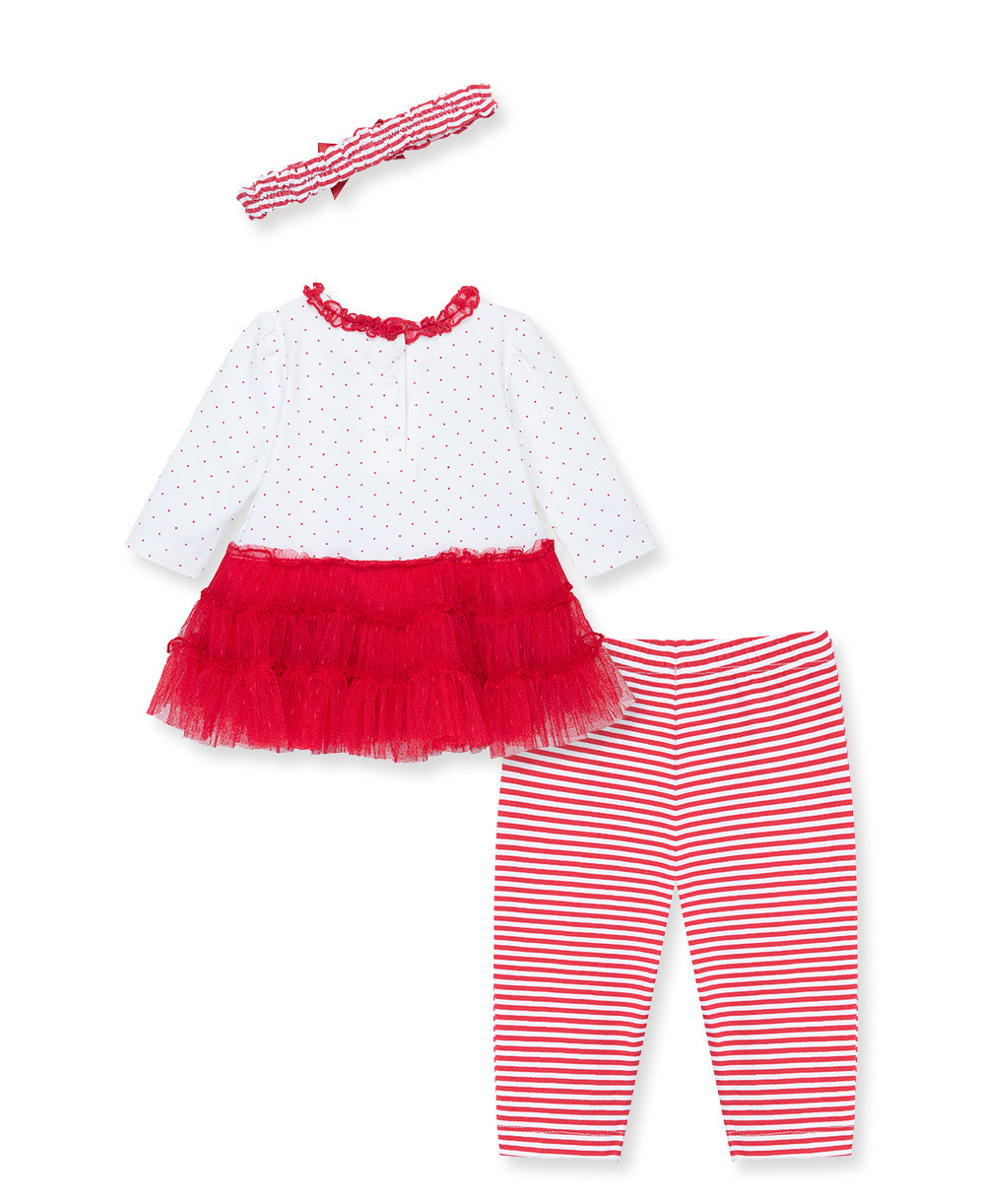 Sparkle Tree Dress Set - Little Me