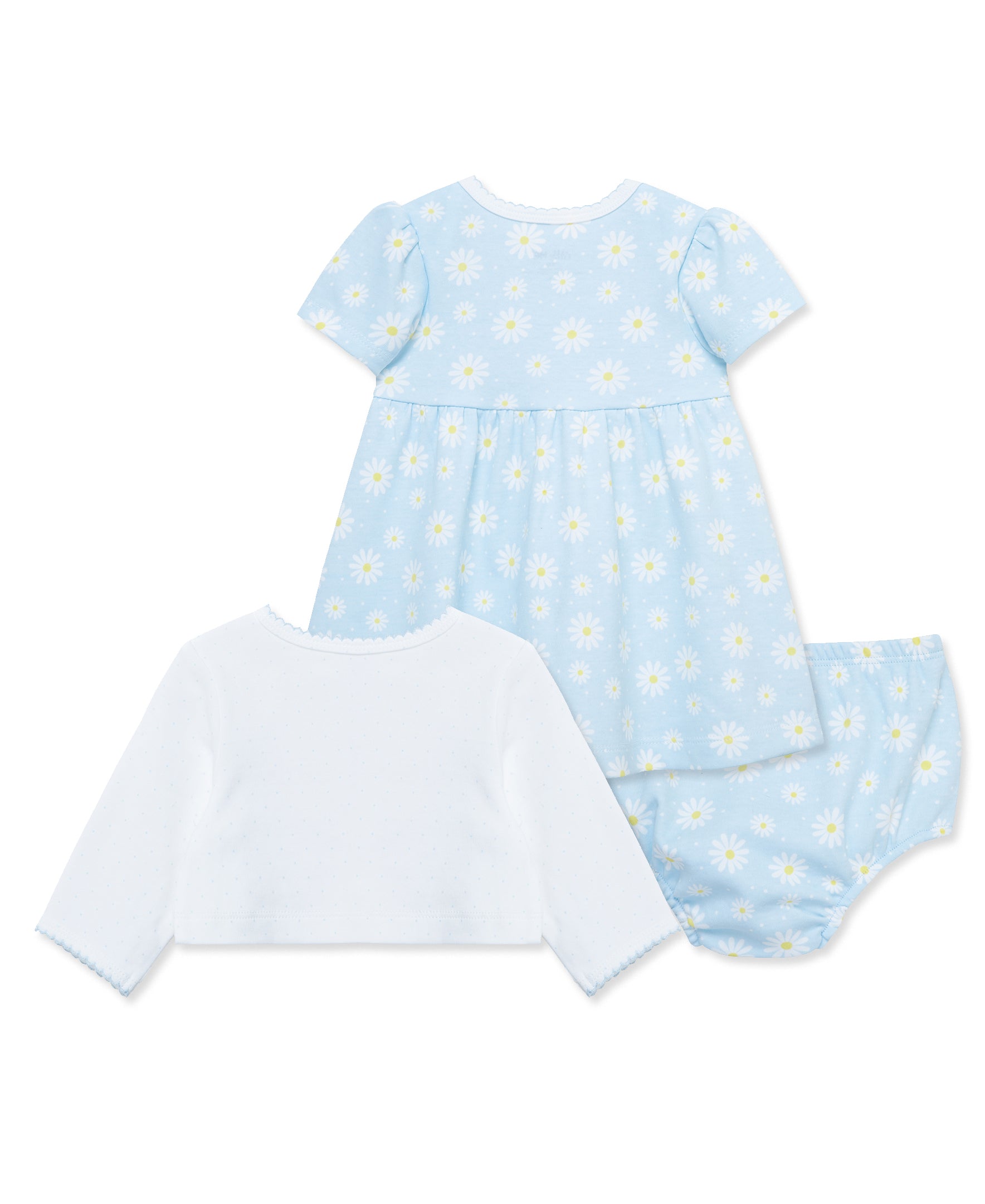 Daisy Dot Dress & Cardigan Set - Little Me