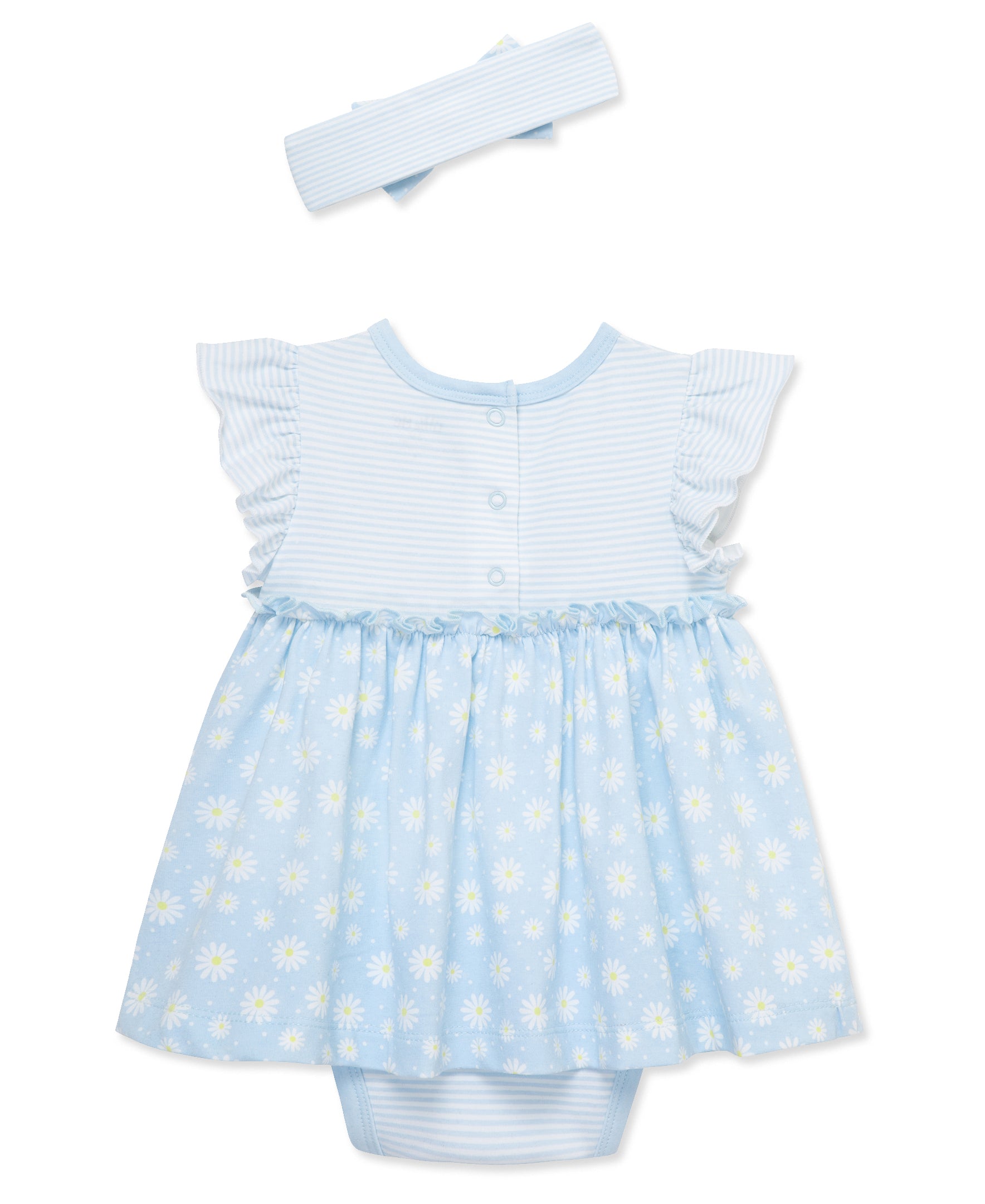 Daisies Bodysuit Dress & Headband Set - Little Me