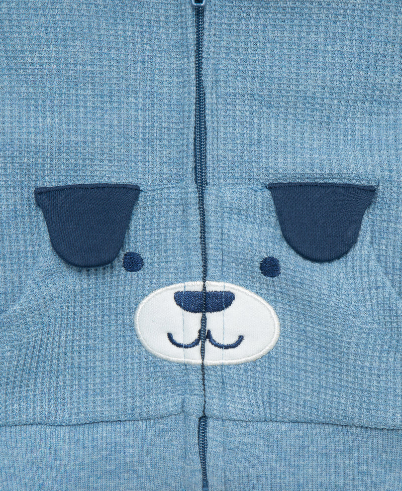 Puppy Waffle Knit 3-Piece Hoodie Set - Little Me