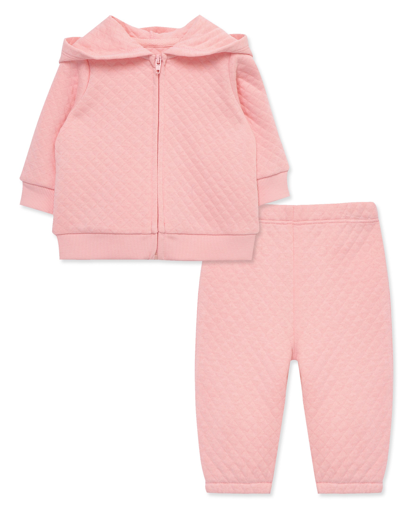 Pink Quilted Hoodie Set - Little Me