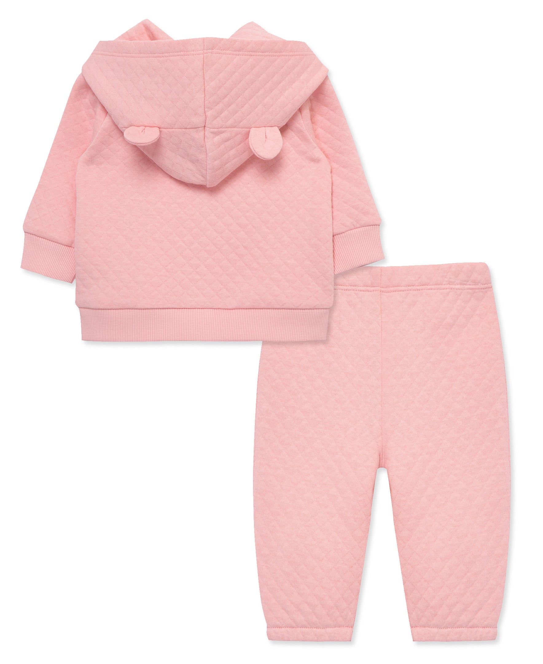 Pink Quilted Hoodie Set - Little Me