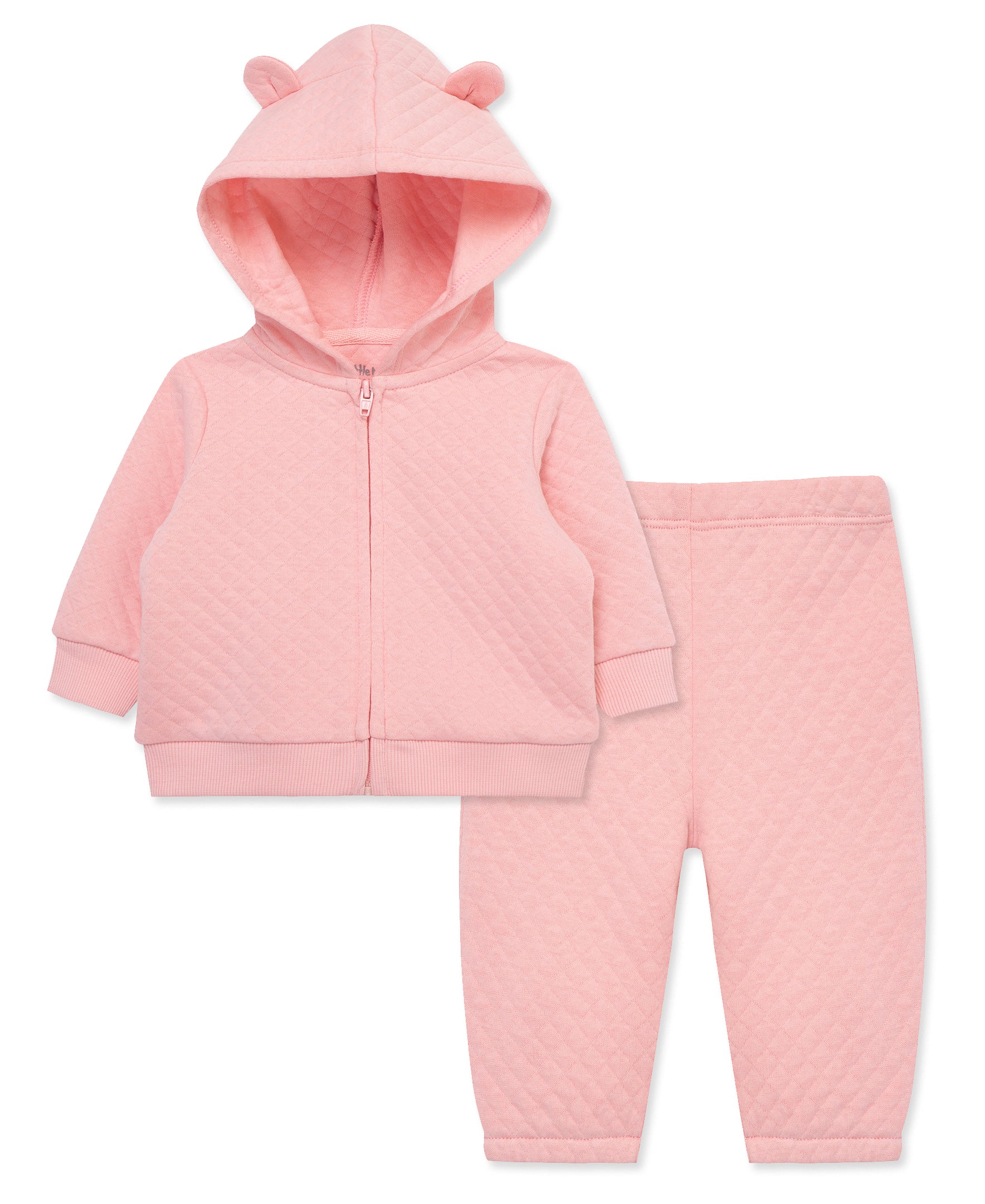 Pink Quilted Hoodie Set - Little Me