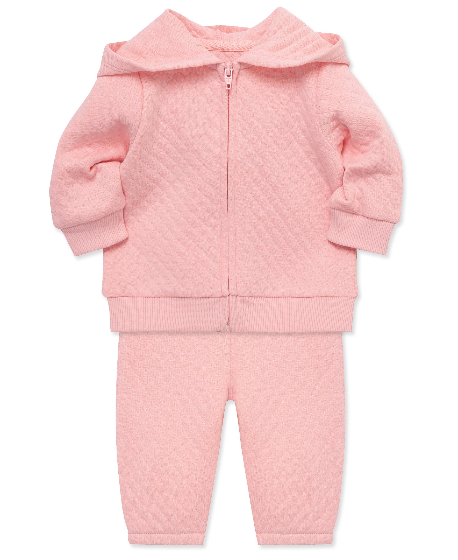 Pink Quilted Hoodie Set - Little Me