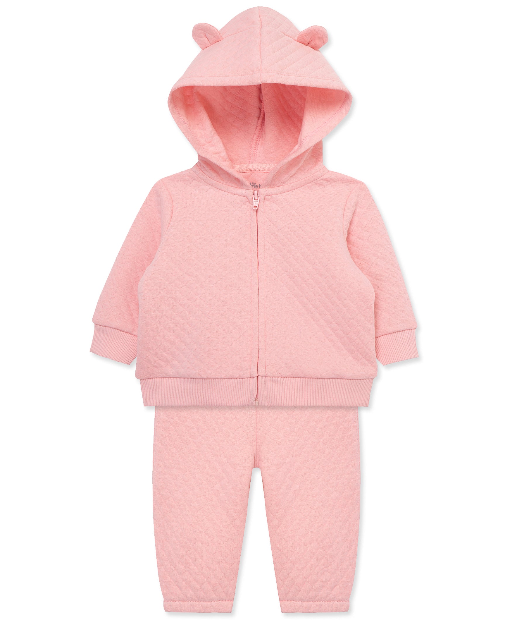 Pink Quilted Hoodie Set - Little Me