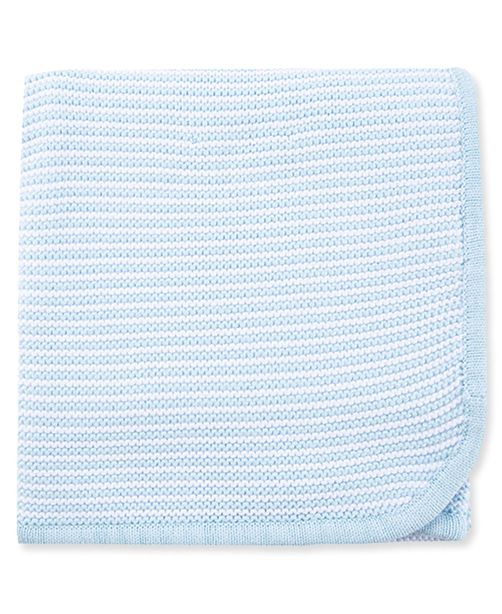 Blue Textured Receiving Blanket