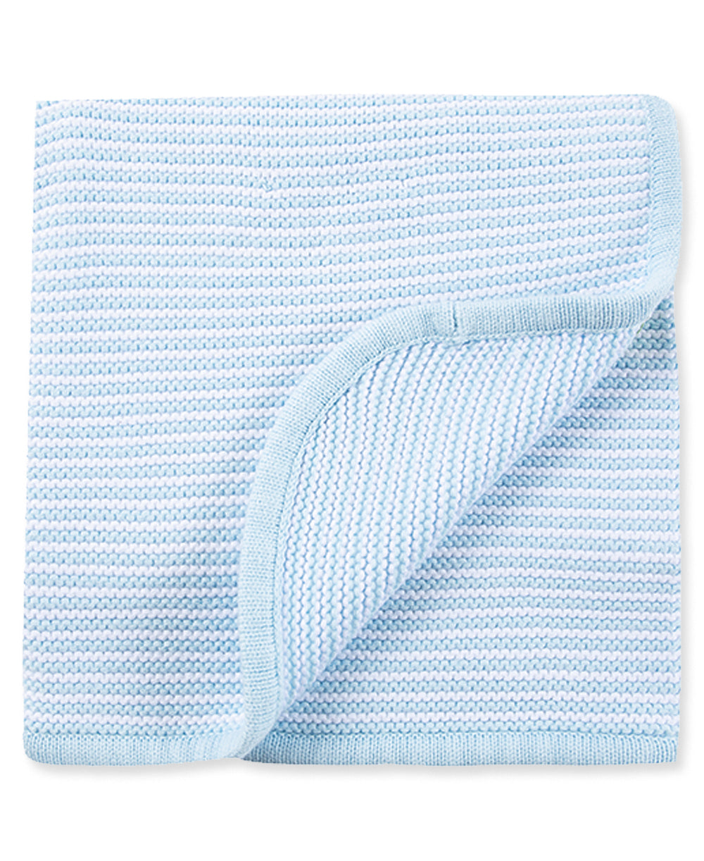 Blue Textured Receiving Blanket - Little Me