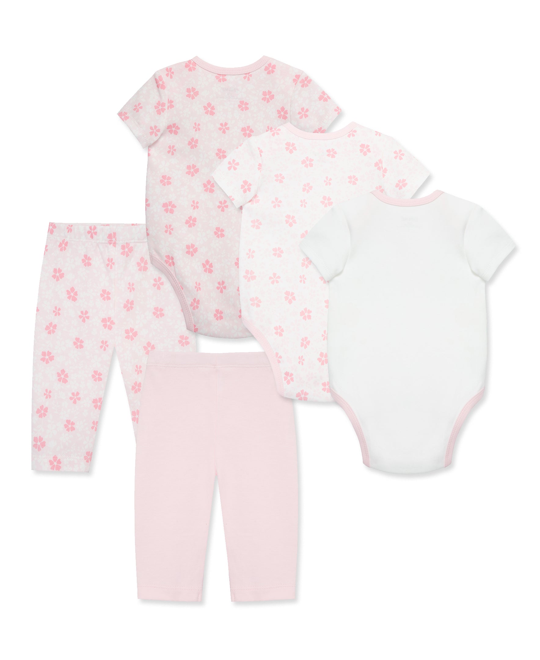 Petals 5-Piece Bodysuit & Pant Set - Little Me