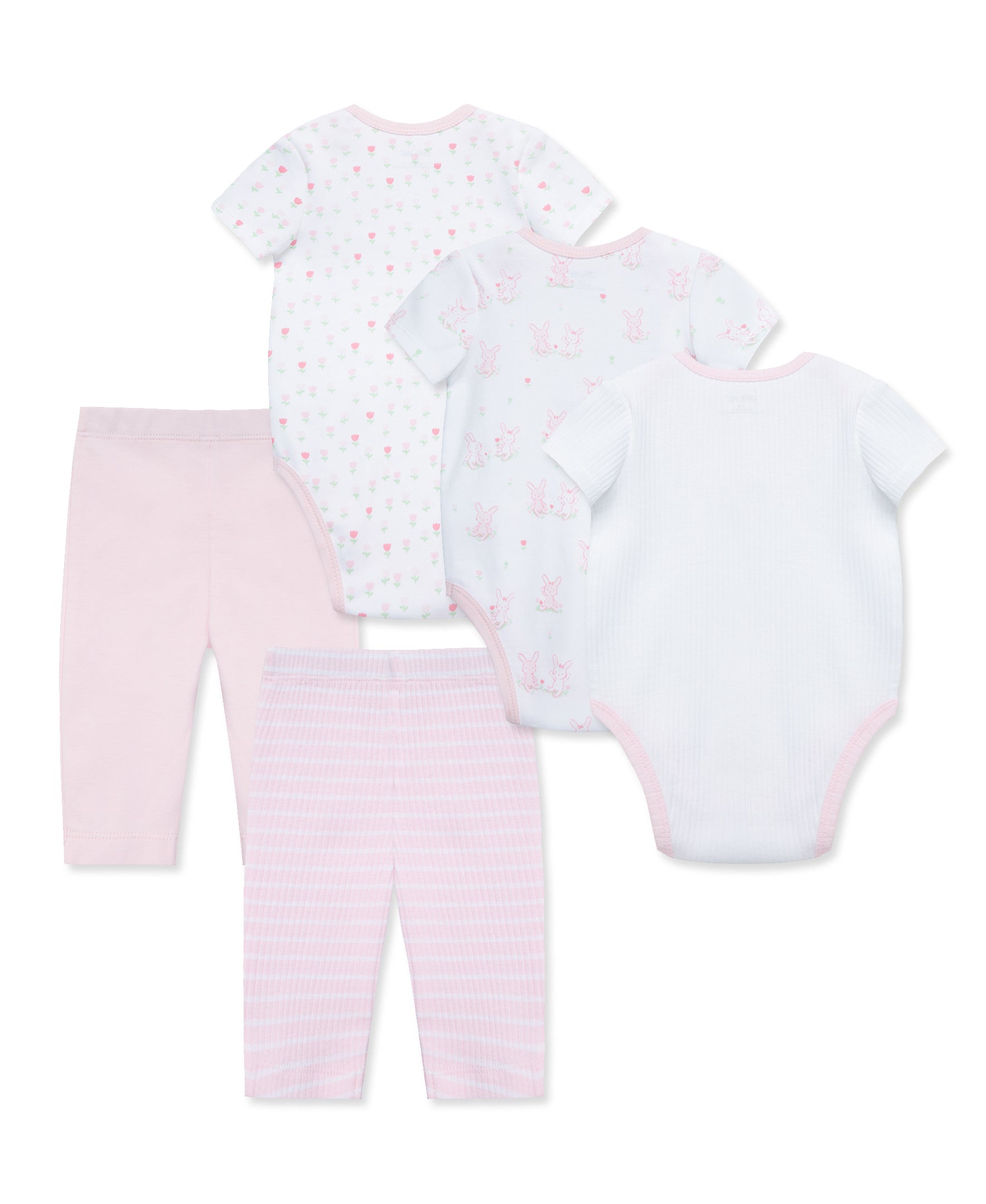 Cuddly Bunny 5-Piece Bodysuit & Pant Set