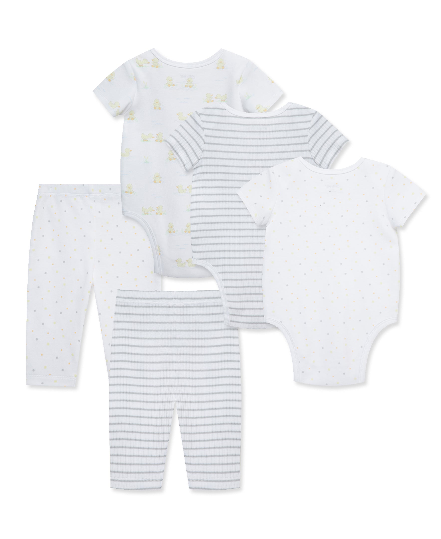 Splashy Ducks 5-Piece Bodysuit & Pant Set