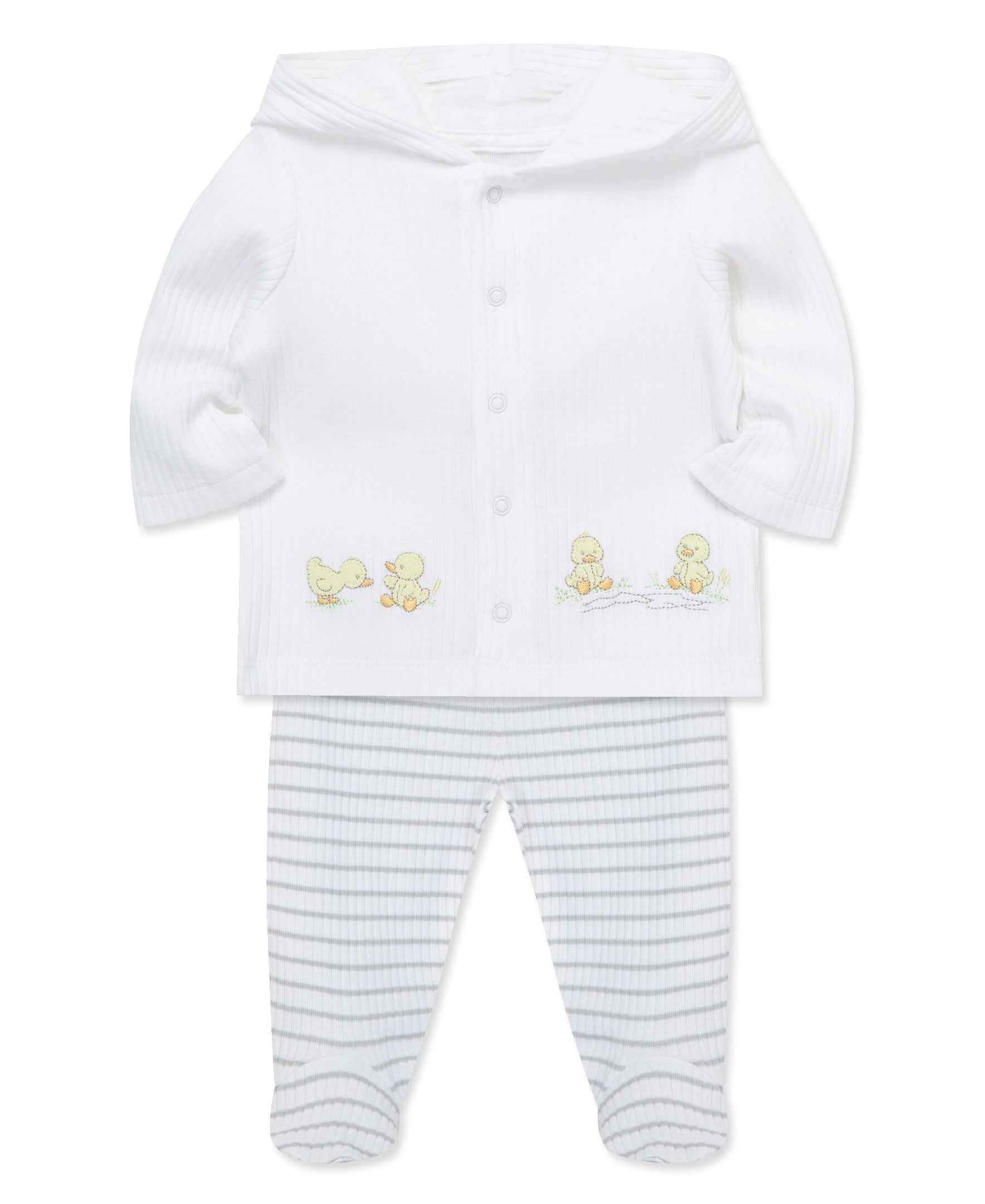 Splashy Ducks 2-Piece Cardigan Set