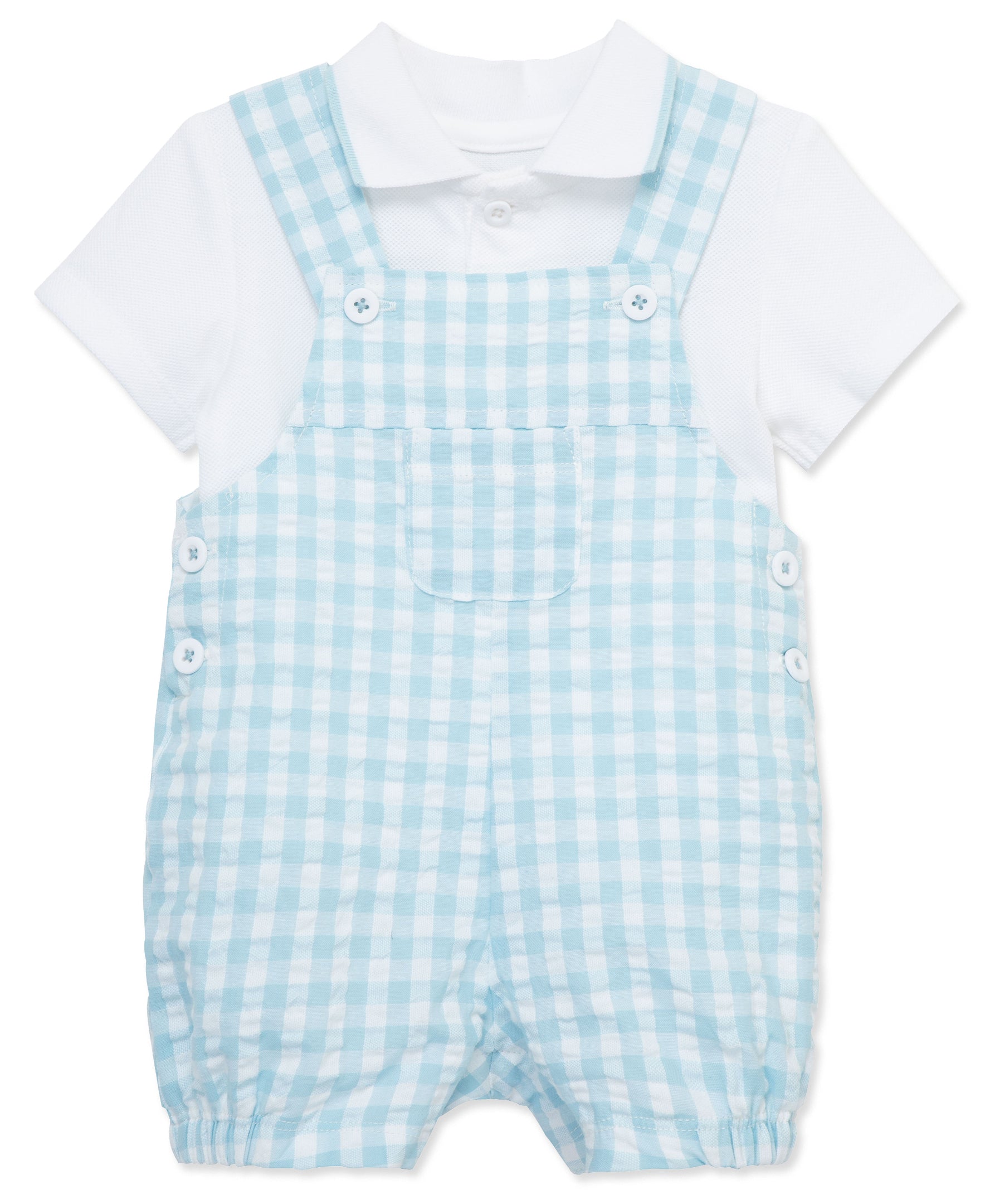 Check Shortall Set - Little Me