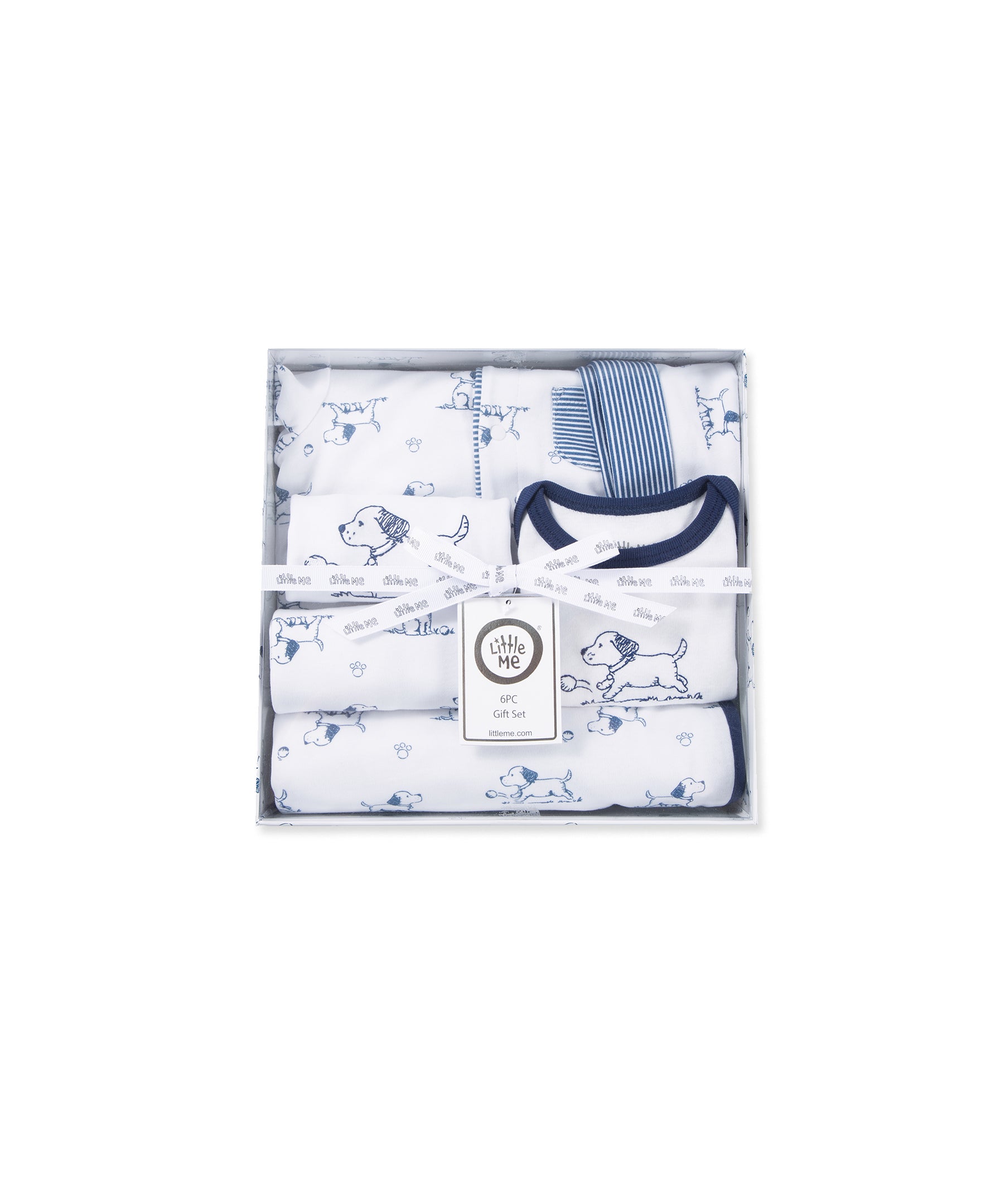 Puppy Toile Printed Gift Box Set - Little Me
