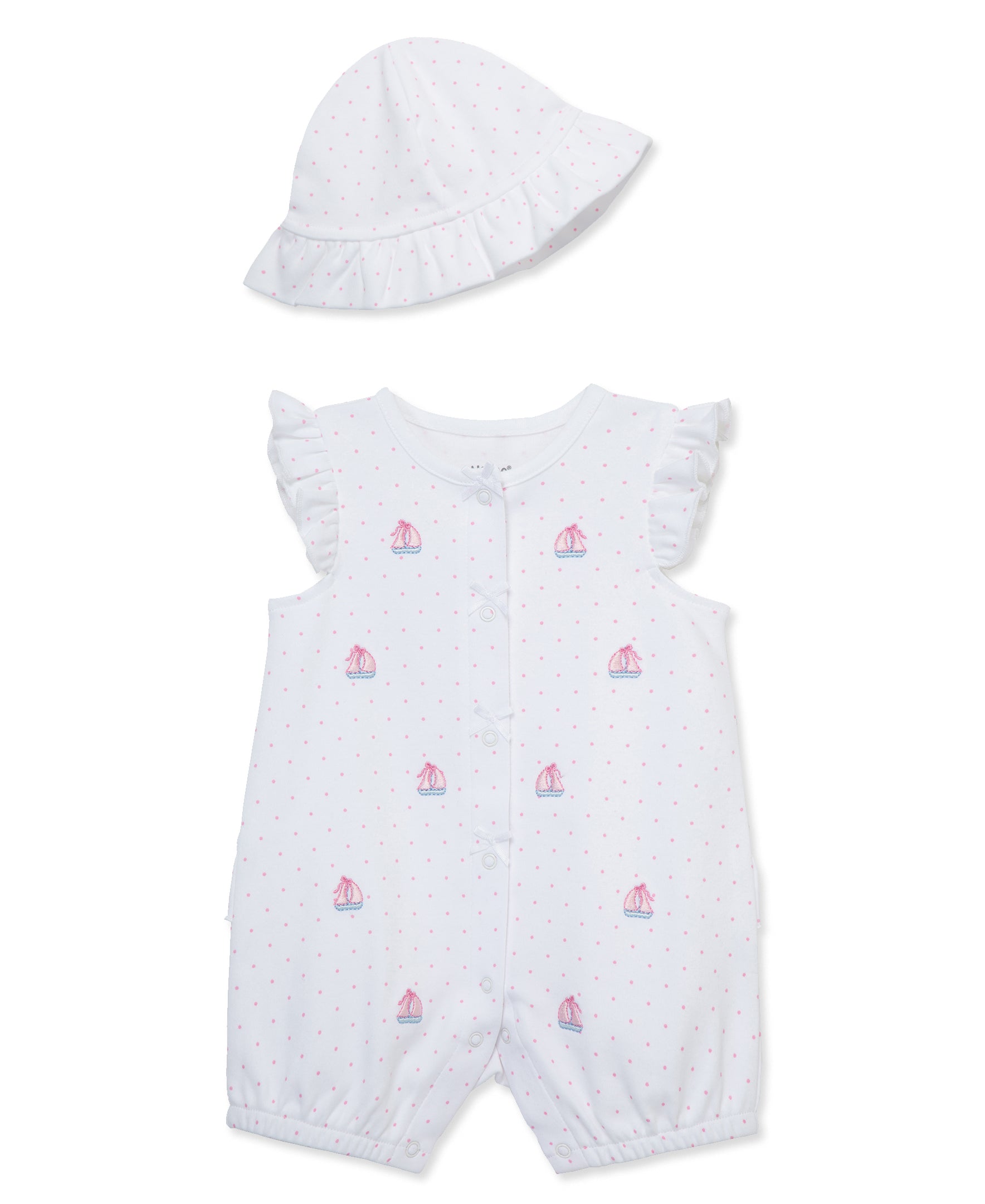 Sailboats Romper & Hat - Little Me