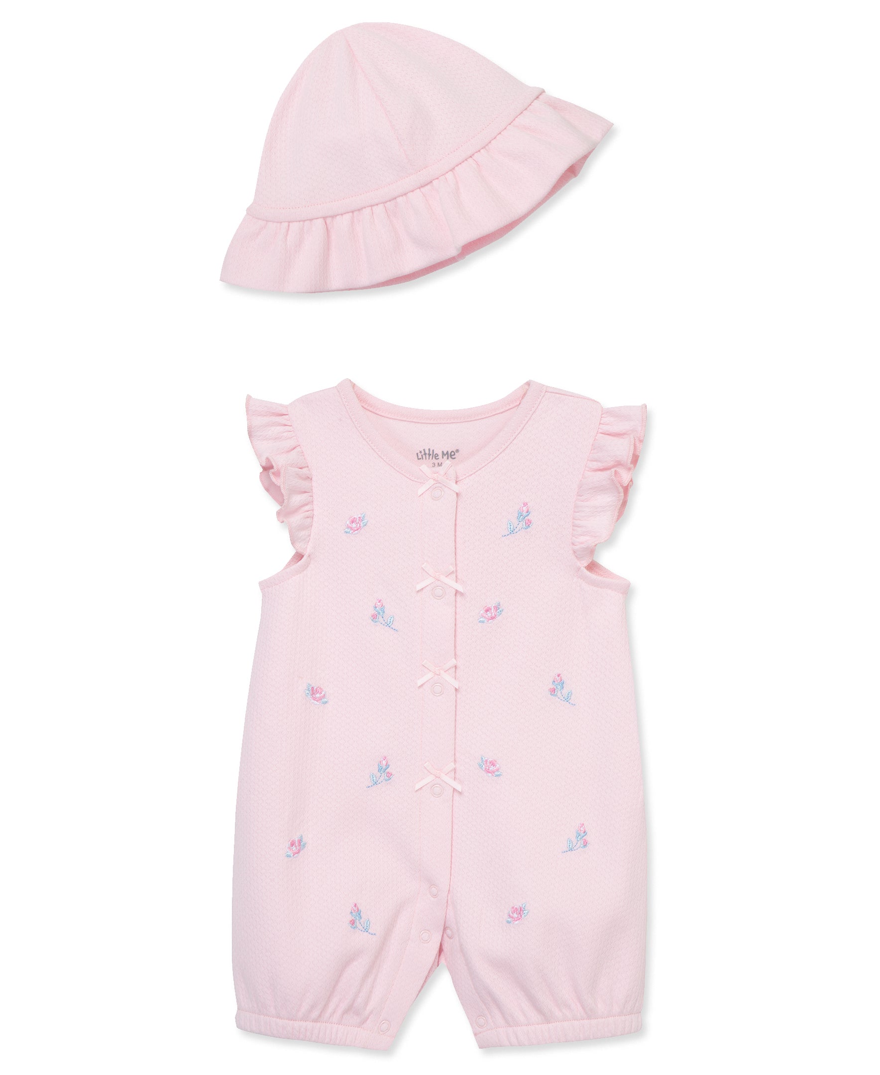 Rosebuds Romper & Hat - Little Me