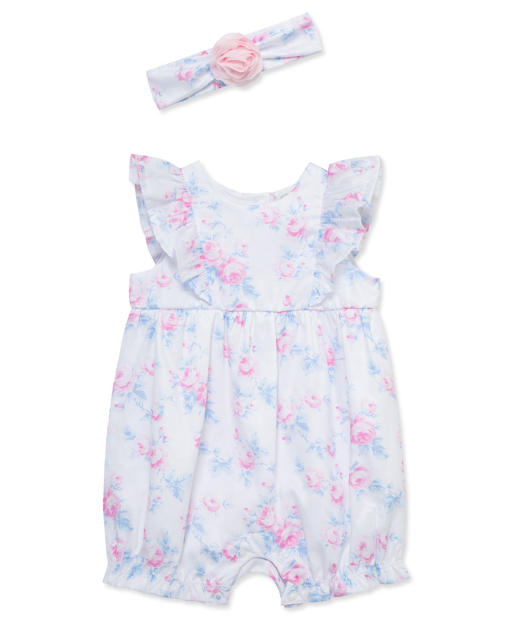 Roses Romper & Headband - Little Me