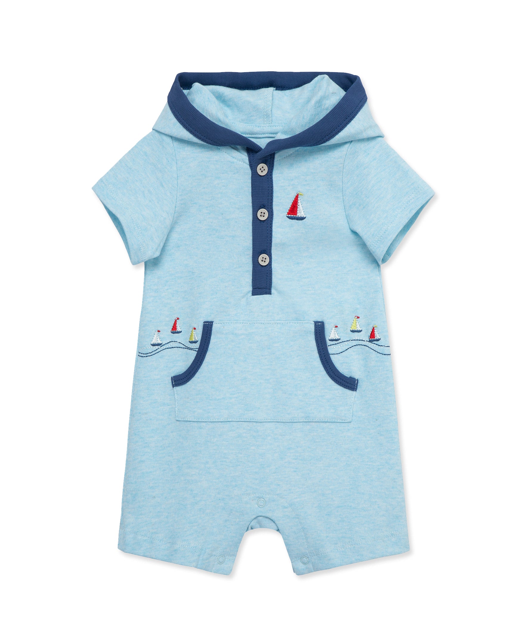 Breezy Hooded Romper - Little Me