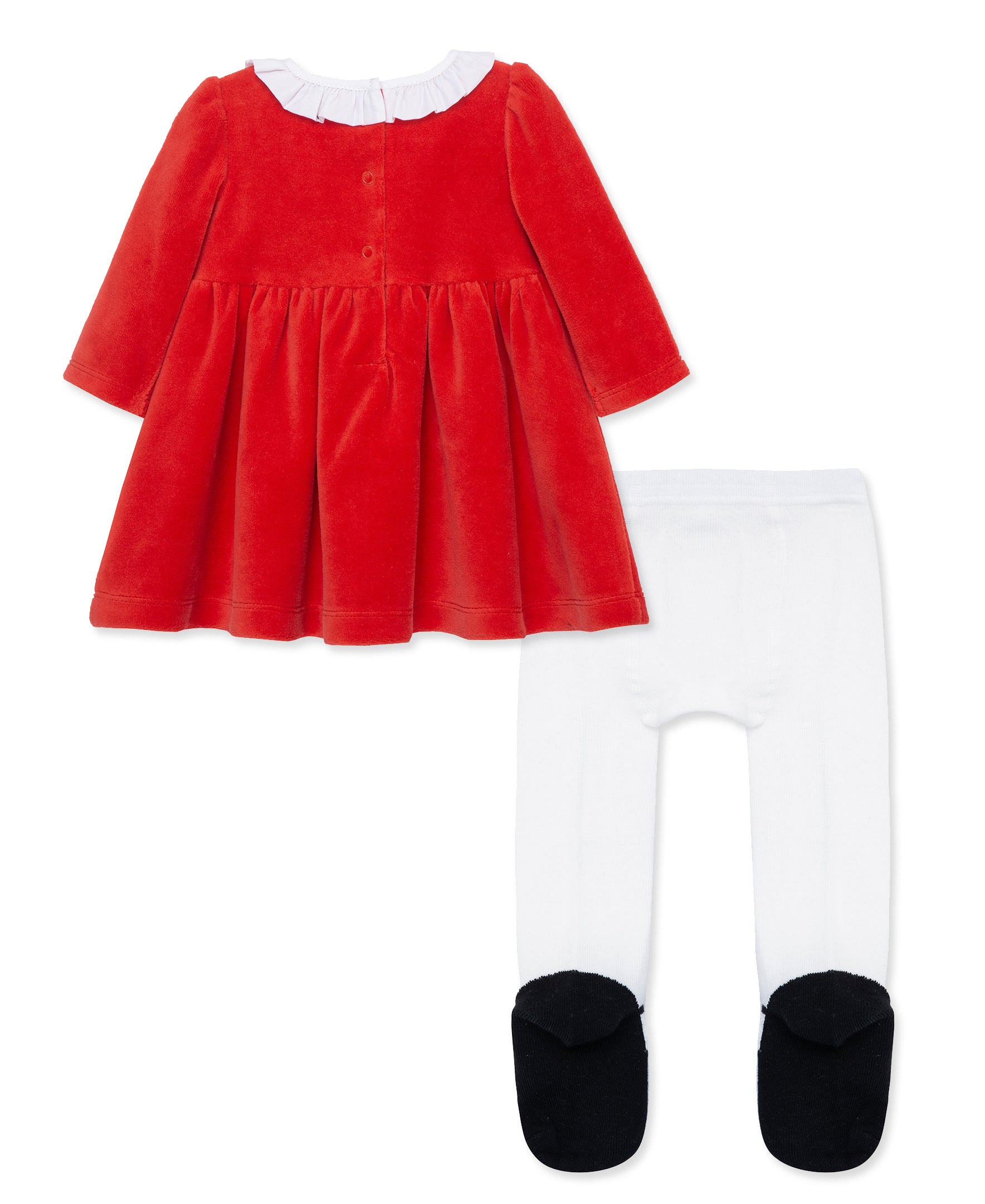 Roses Velour Dress Set - Little Me