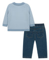 Birds Eye Knit Polo Set (12M-24M) - Little Me