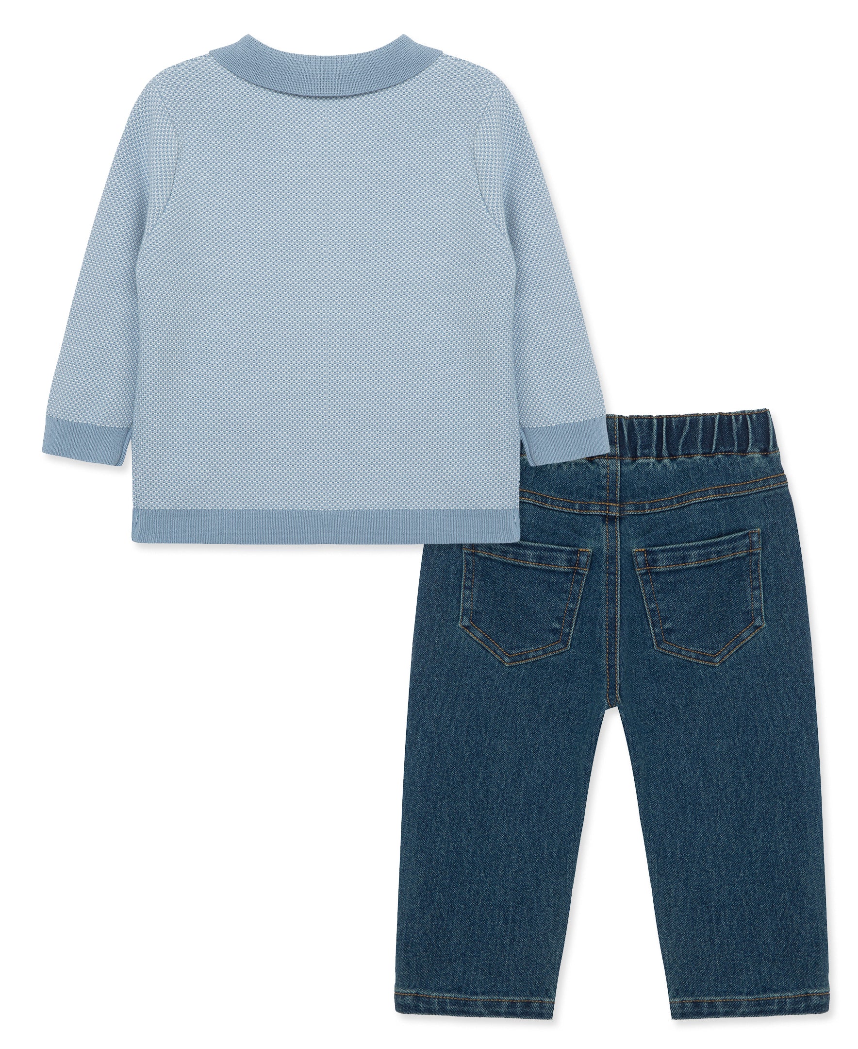 Birds Eye Knit Polo Set (2T-4T) - Little Me