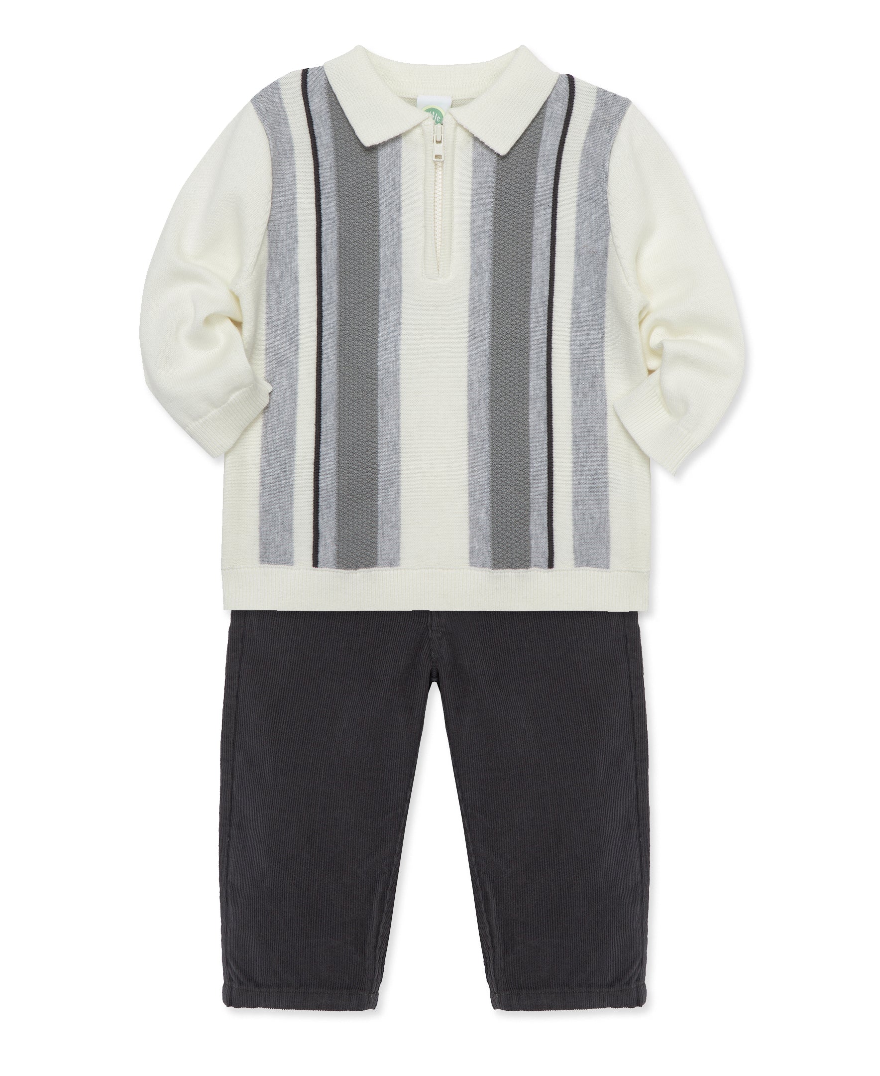 Intarsia Knit Polo Set (2T-4T) - Little Me