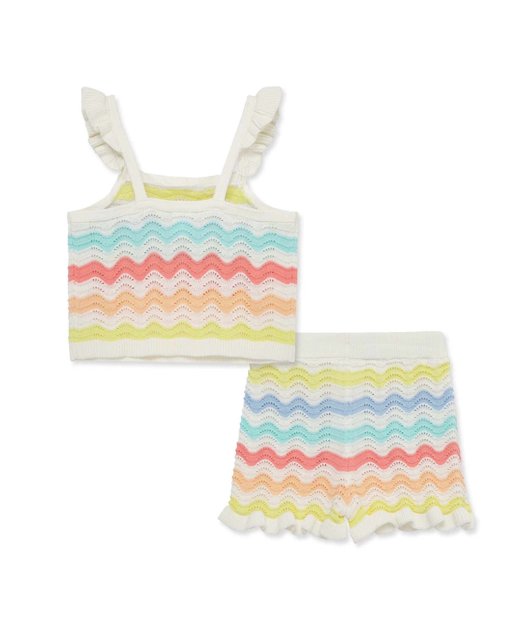 Wavy Pointelle Knit Short Set (12M-24M) - Little Me