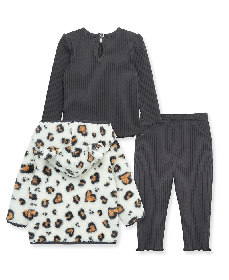 Leopard Infant 3-Piece Sherpa Set (12M-24M) - Little Me