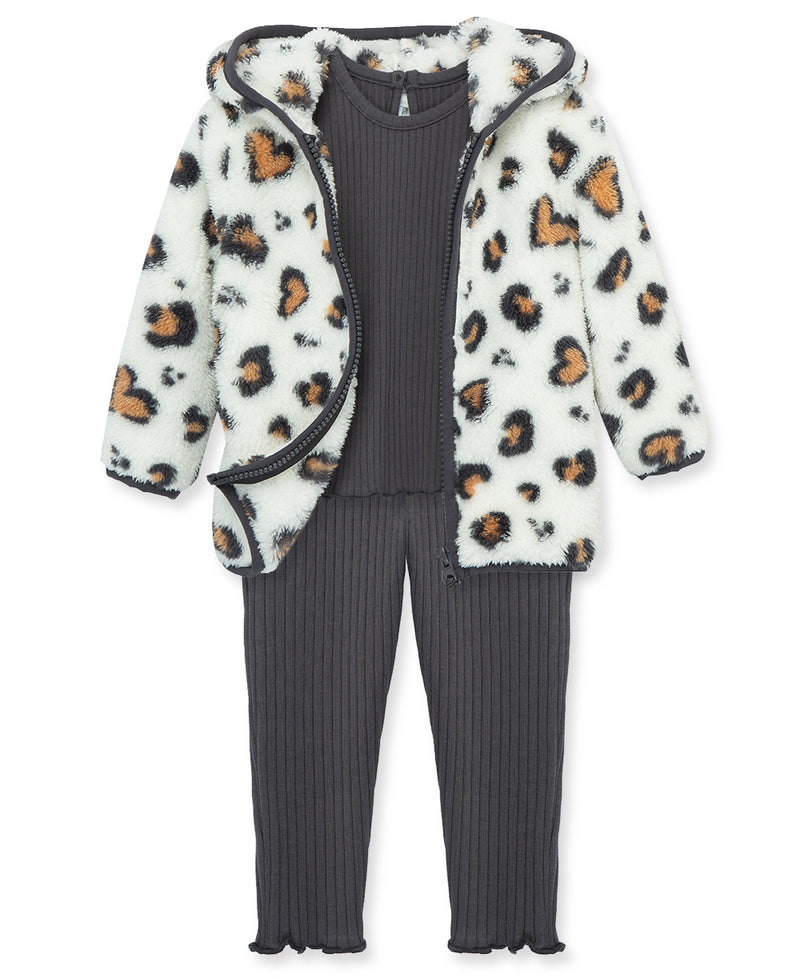 Leopard Toddler 3-Piece Sherpa Set (2T-4T) - Little Me