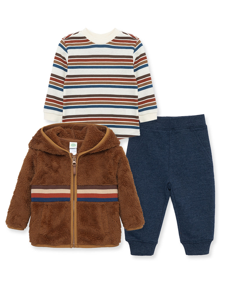 Retro 3-Piece Infant Sherpa Set (12M-24M) - Little Me