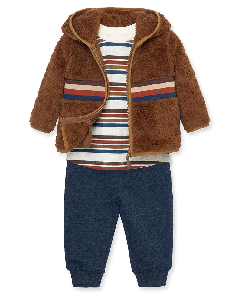 Retro 3-Piece Toddler Sherpa Set (2T-4T) - Little Me