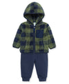 Check 3-Piece Toddler Sherpa Set (2T-4T) - Little Me