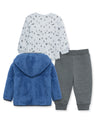 Blue 3-Piece Infant Sherpa Set (12M-24M) - Little Me