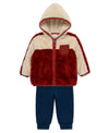 Red Sherpa Jacket Set (12M-24M) - Little Me