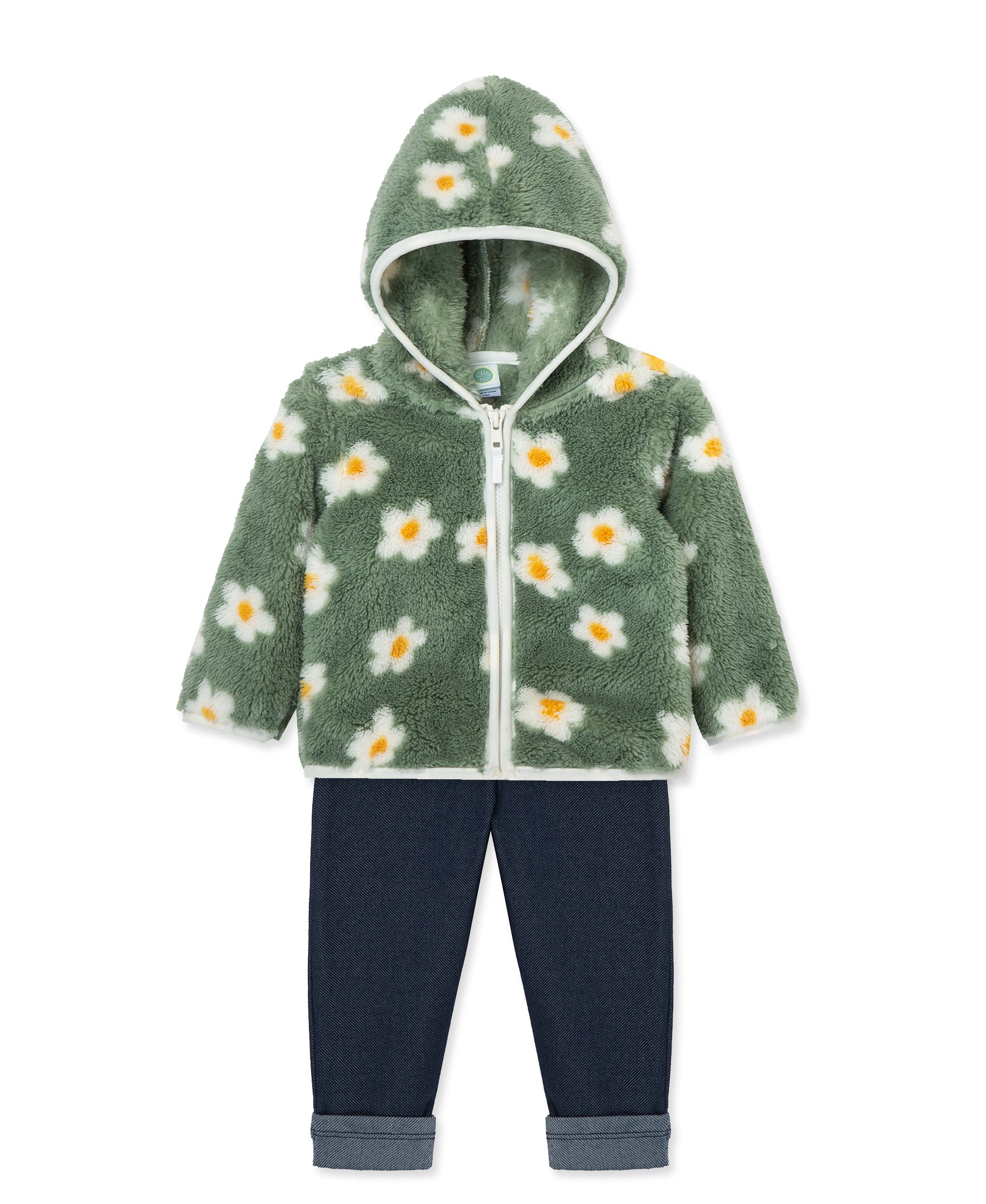 Floral 3-Piece Sherpa Jacket Set (12M-24M) - Little Me