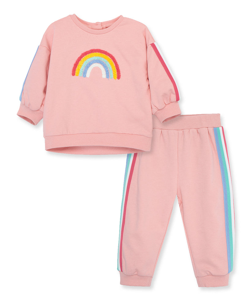 Rainbow Toddler 2-Piece Sweatshirt Set (2T-4T) - Little Me