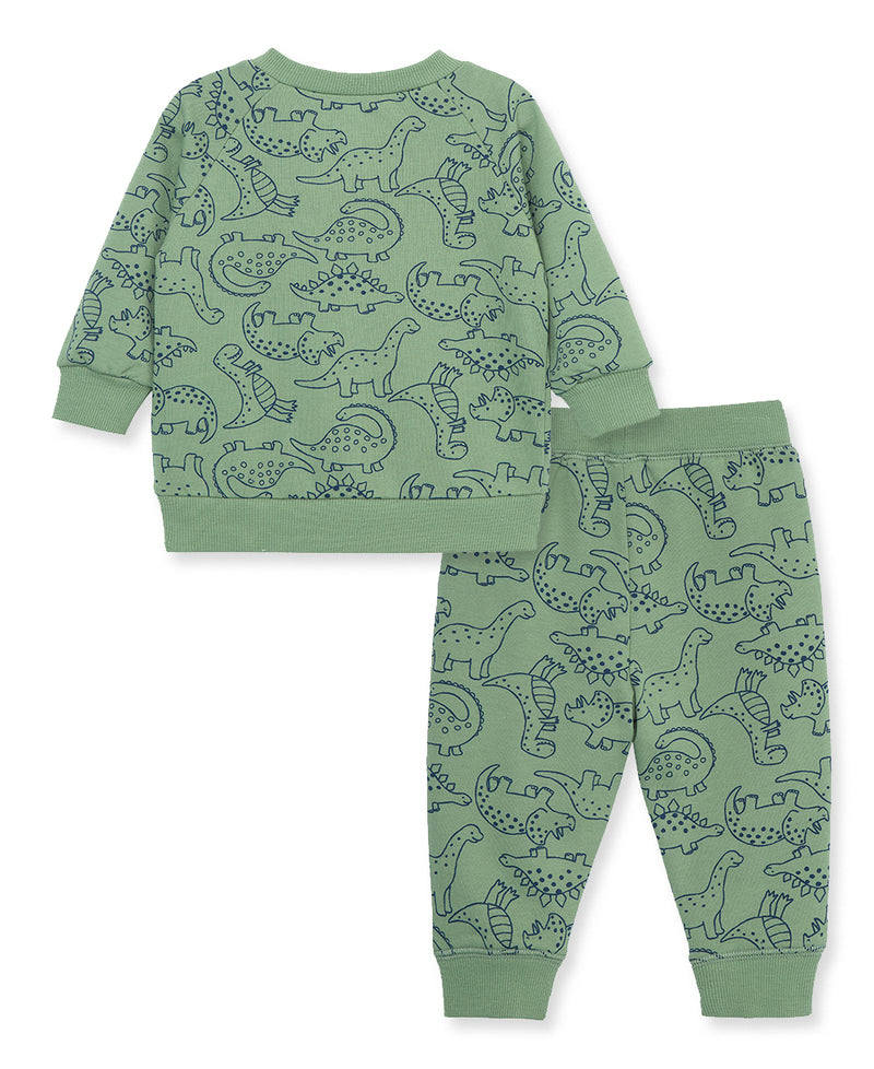 Dino 2-Piece Toddler Sweatshirt Set (2T-4T) - Little Me