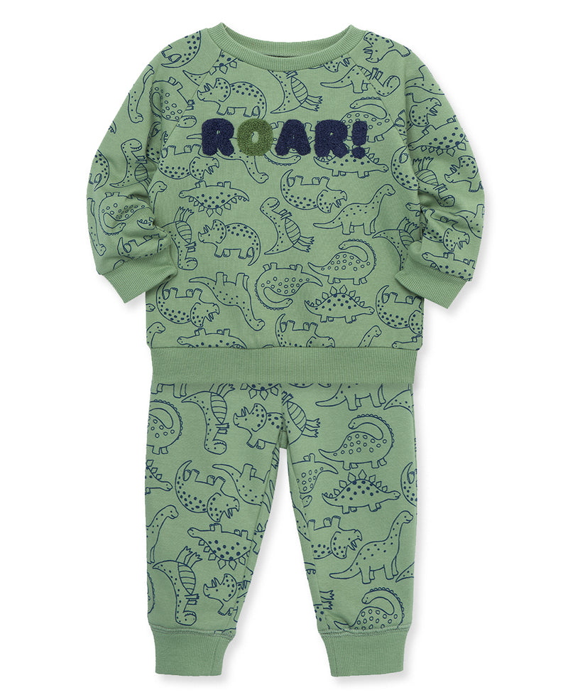 Dino 2-Piece Toddler Sweatshirt Set (2T-4T) - Little Me