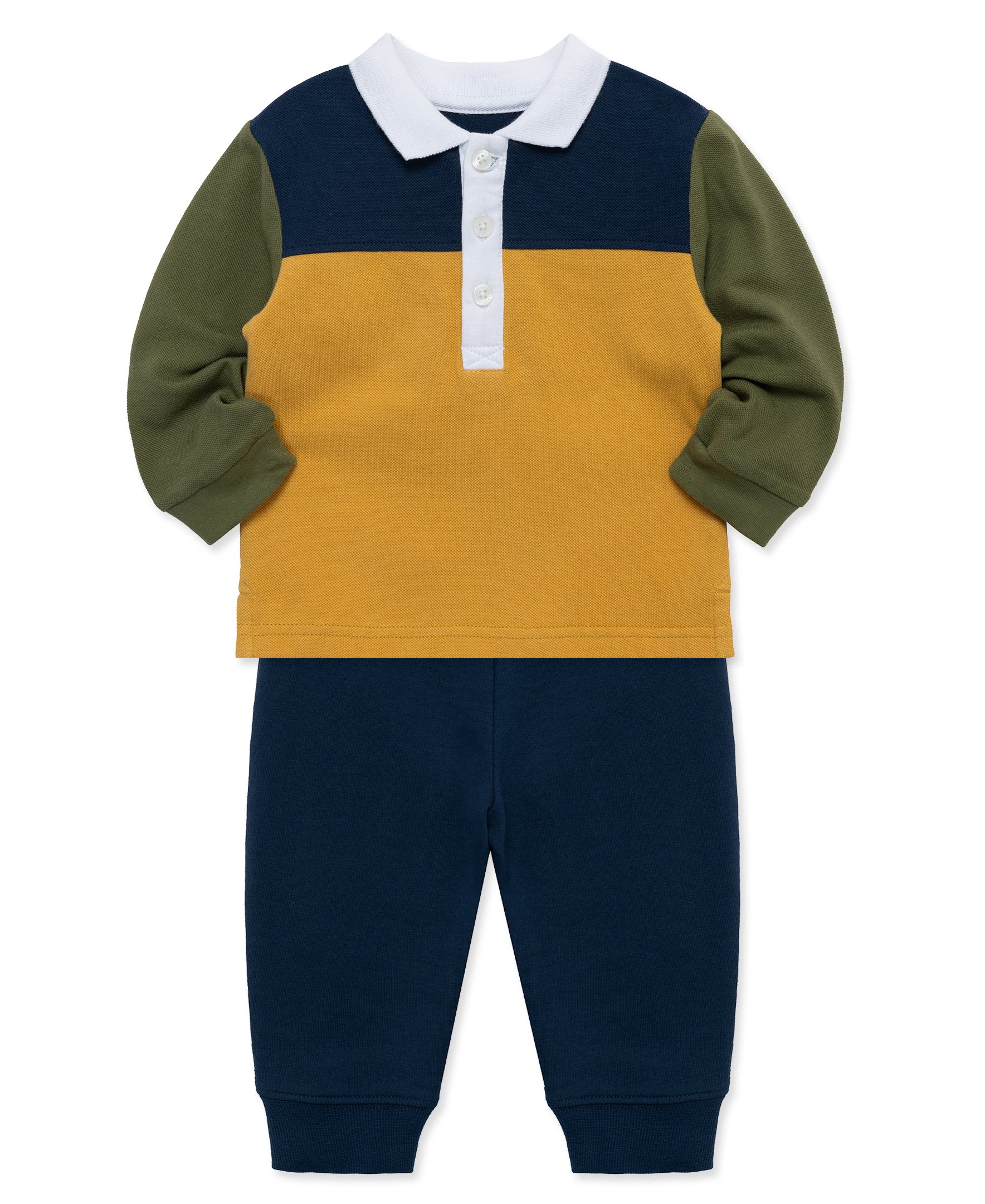 Colorblock Polo Set (2T-4T) - Little Me