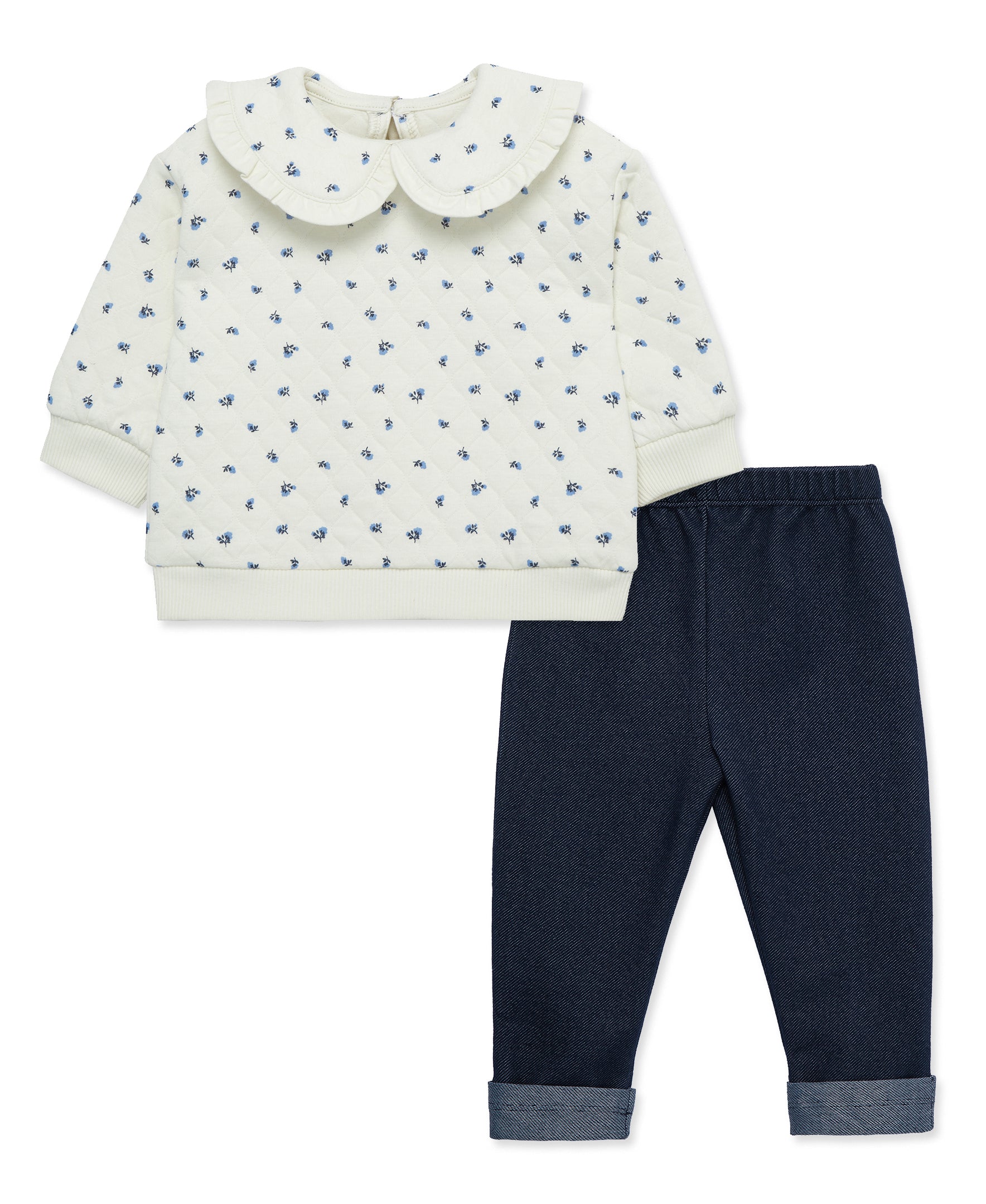 Ditsy Floral Sweatshirt Set (12M-24M) - Little Me