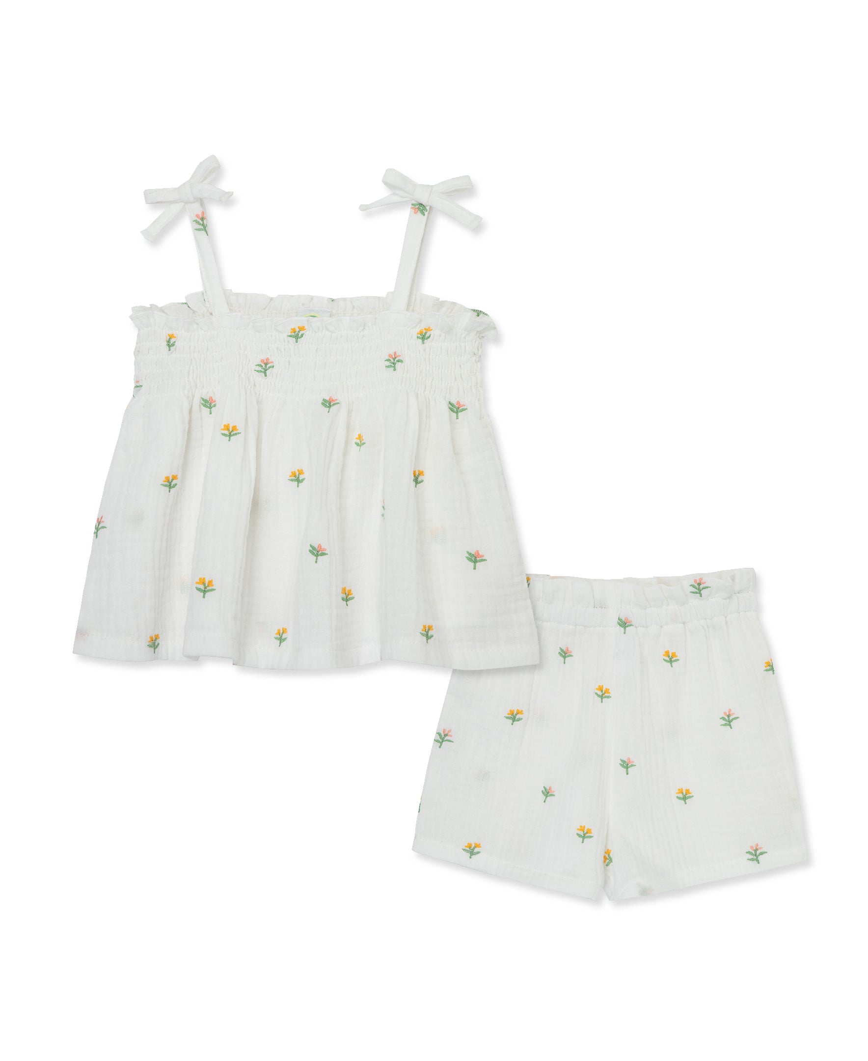 Floral Gauze Short Set (12M-24M) - Little Me