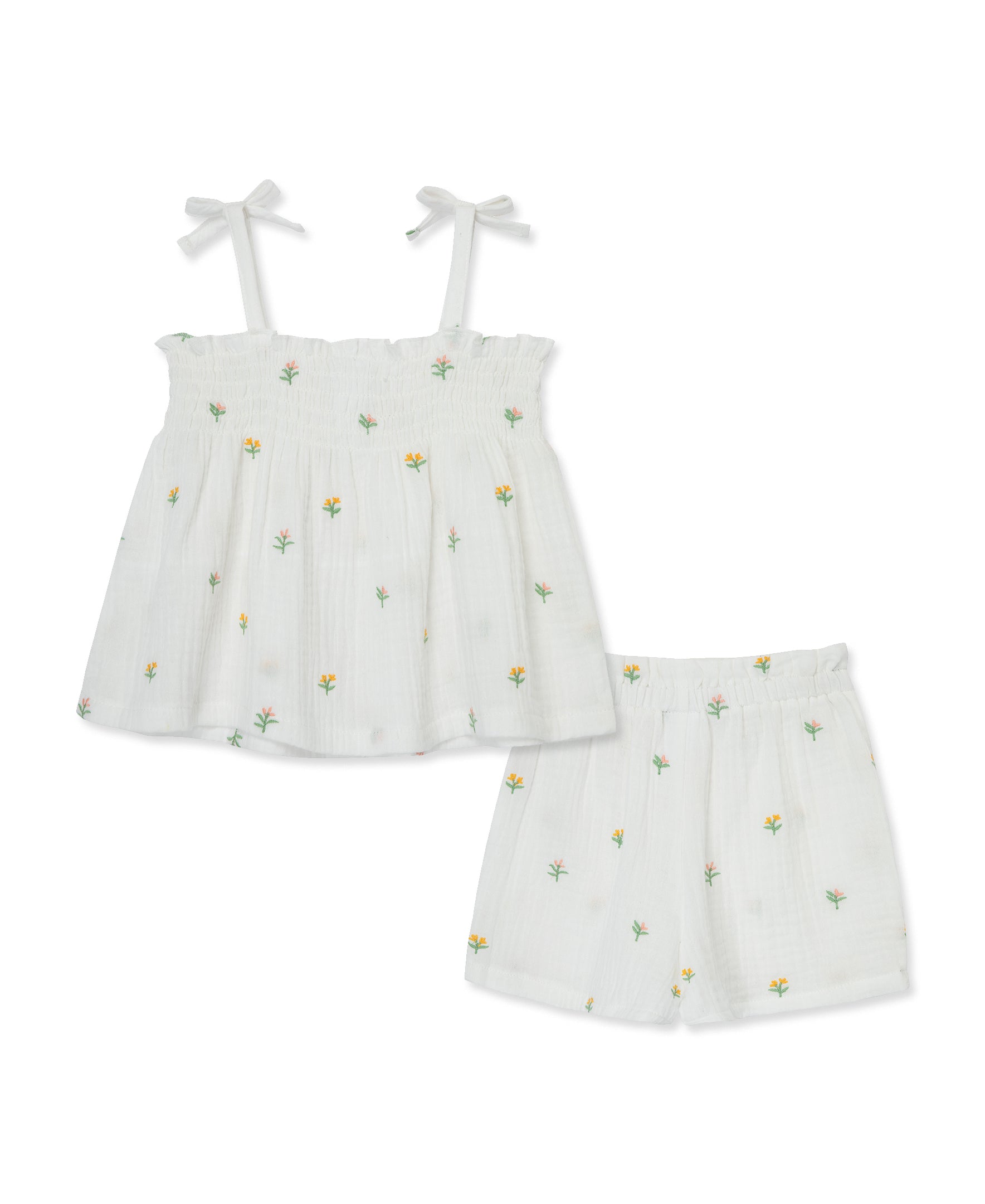 Floral Gauze Short Set (12M-24M) - Little Me