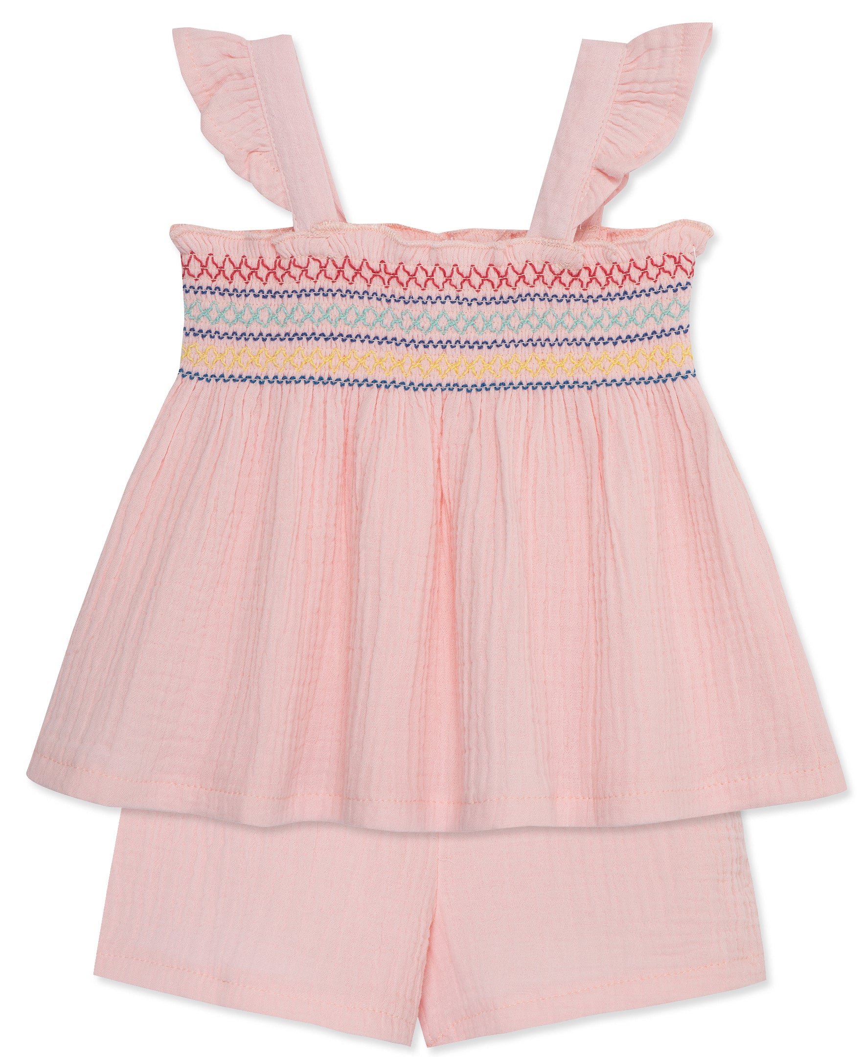 Pink Gauze Short Set - Toddler (2T-4T) - Little Me