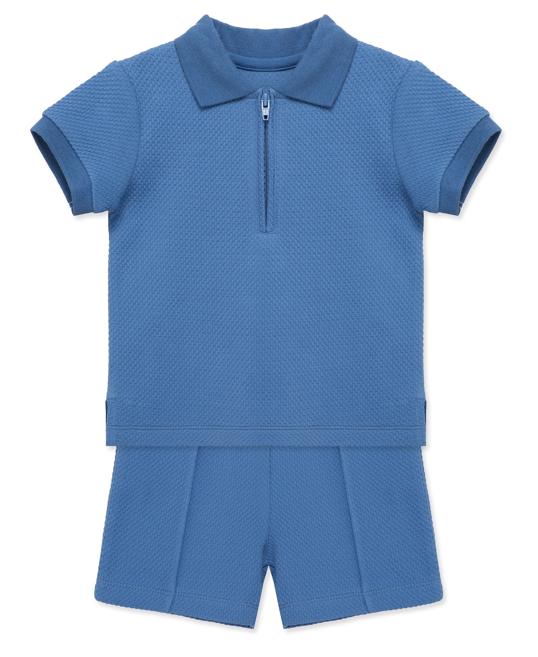 Blue Polo 2-Piece Short Set (2T-4T) - Little Me