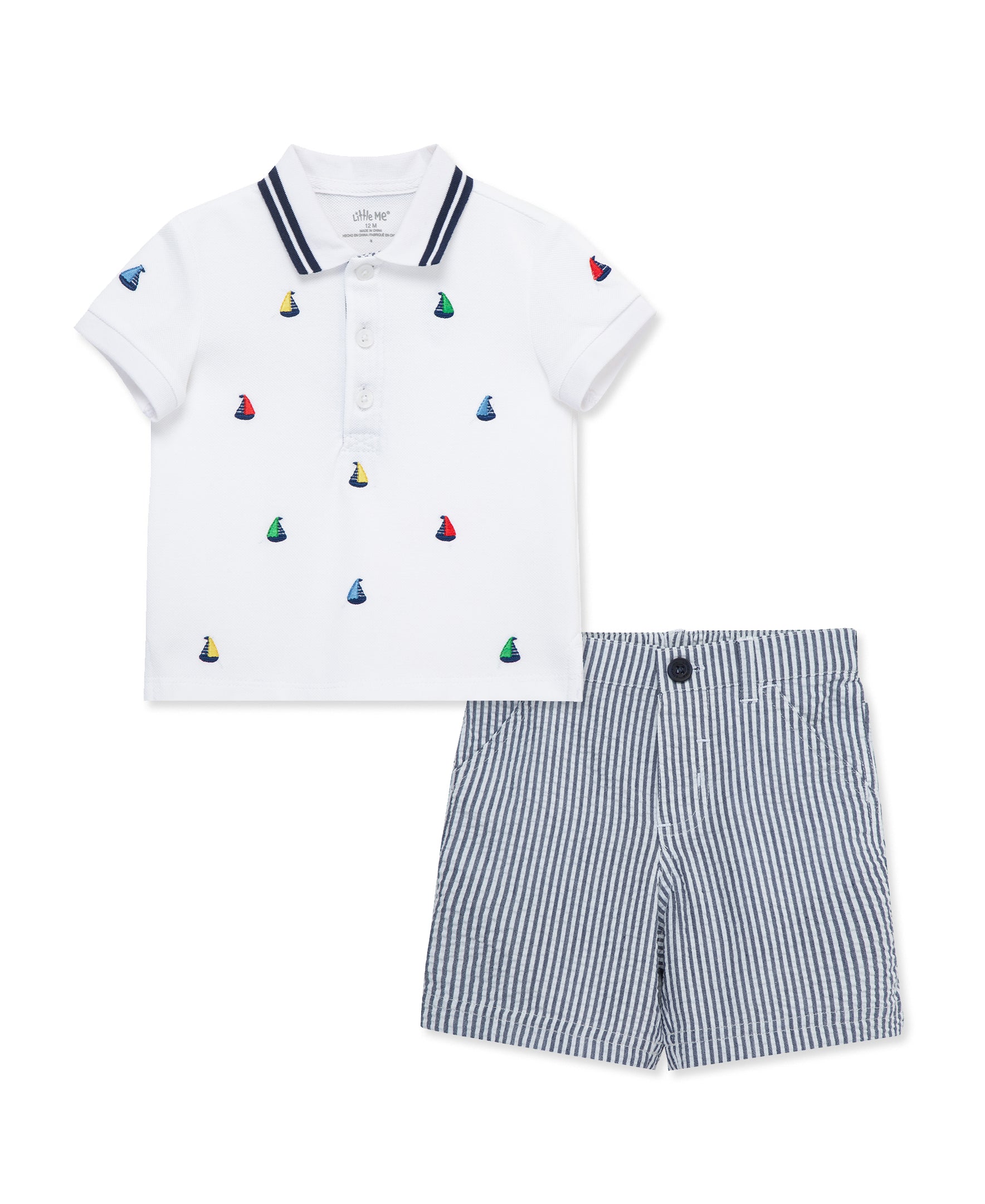 Sailboat Polo Short Set (12M-24M) - Little Me