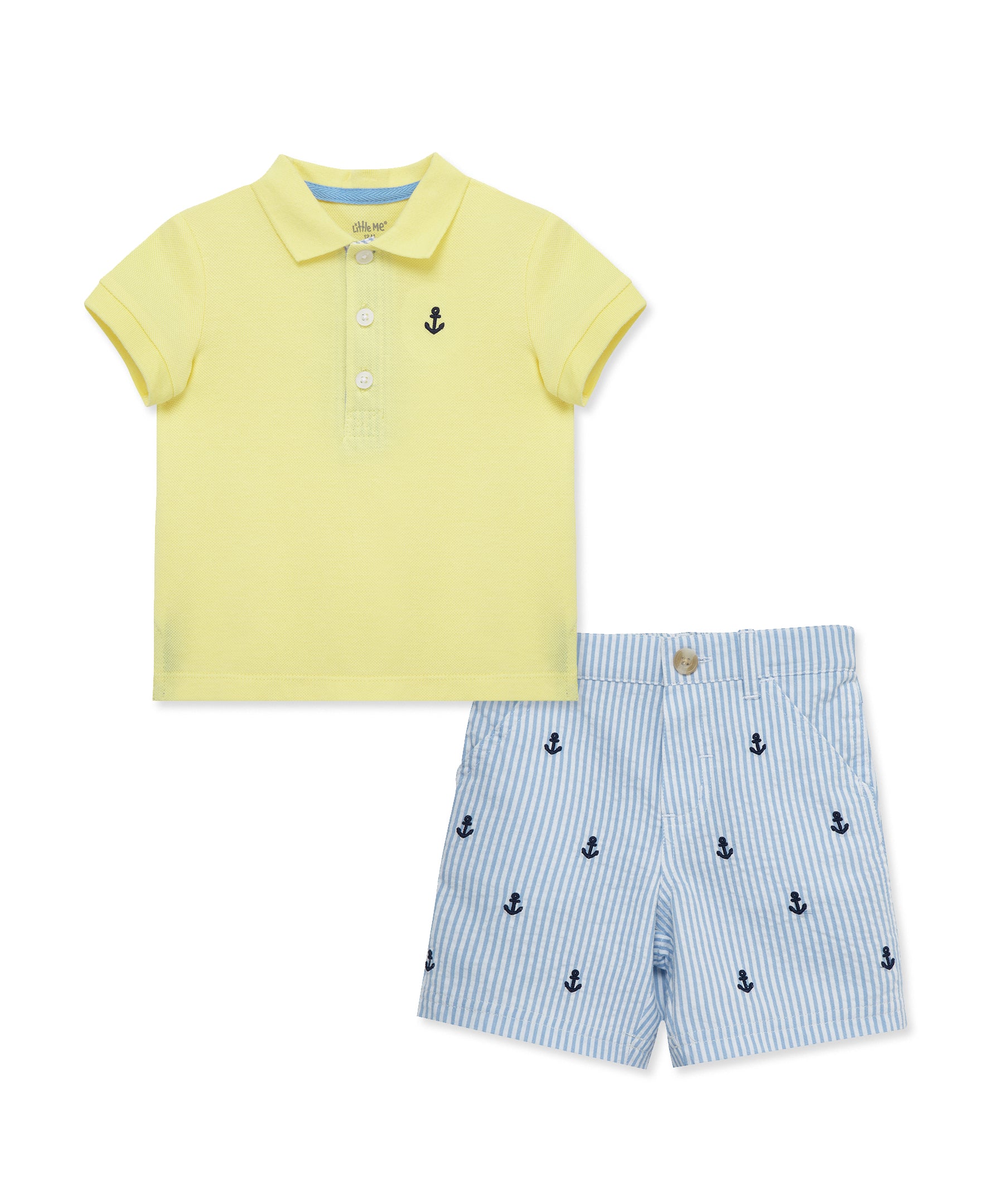 Anchor Polo Short Set (12M-24M) - Little Me