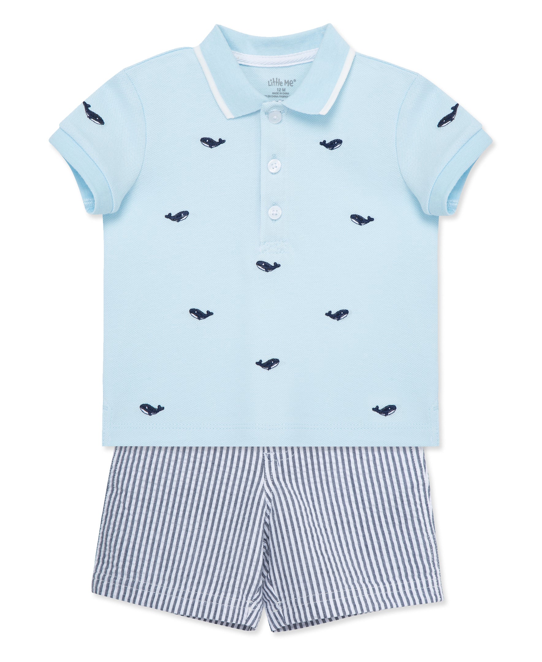 Whale Polo Short Set (12M-24M) - Little Me